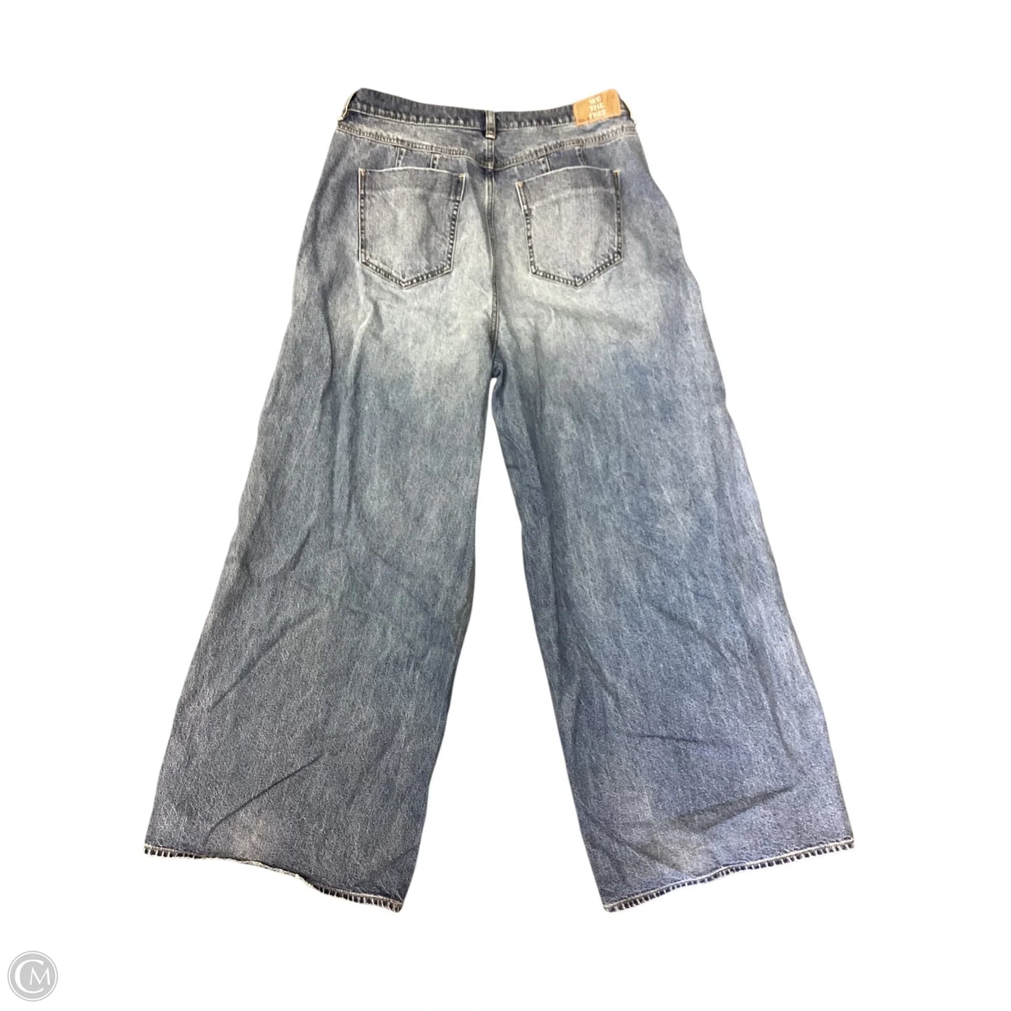 Jeans Wide Leg By We The Free In Blue Denim, Size: 16