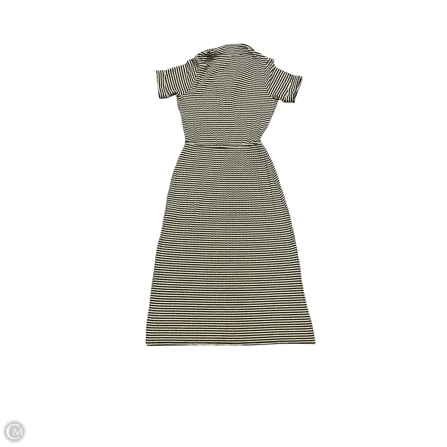 Dress Casual Maxi By H&m In Black & Tan, Size: Xs