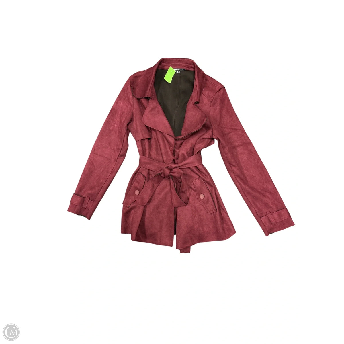 Jacket Other By Haute Monde In Maroon, Size: M