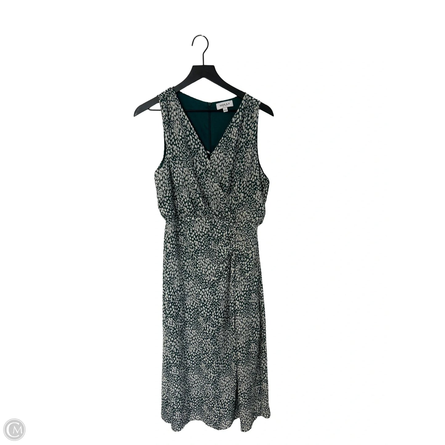Dress Casual Maxi By Gilli In Green & White, Size: L