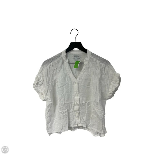 Top Short Sleeve By Evereve In White, Size: S