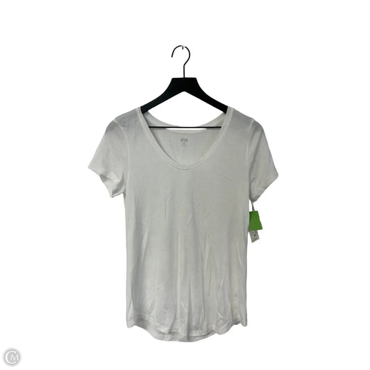 Top Short Sleeve Basic By Ana In White, Size: M