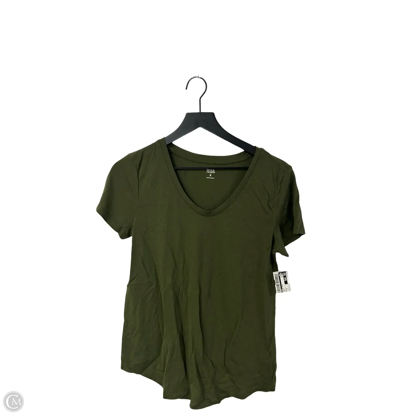 Top Short Sleeve Basic By Ana In Green, Size: M