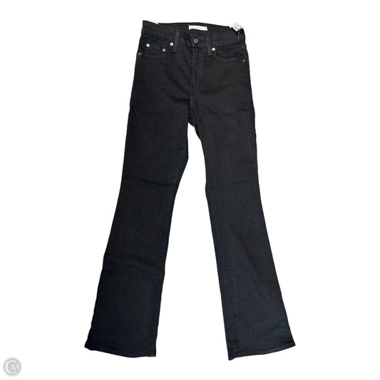 Jeans Boot Cut By Levis In Black Denim, Size: 6