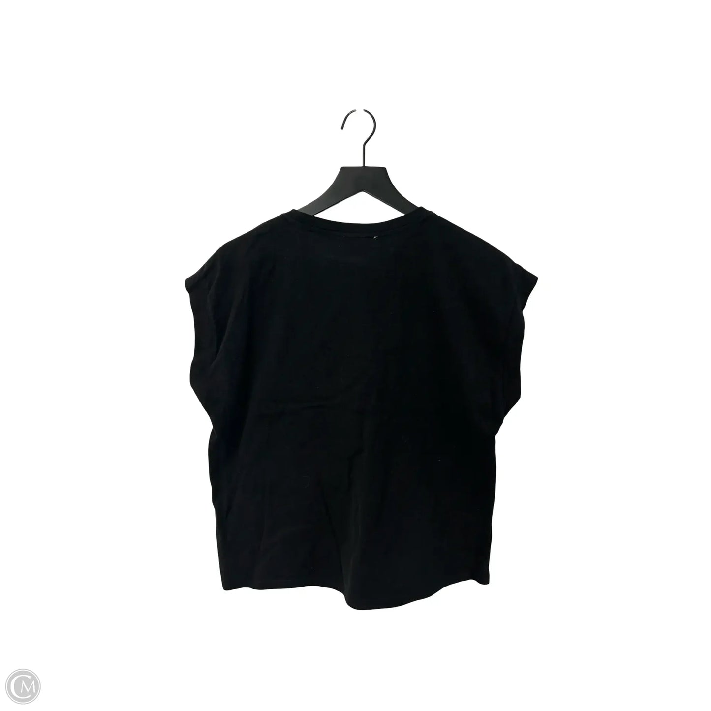 Top Short Sleeve By Gilli In Black, Size: L