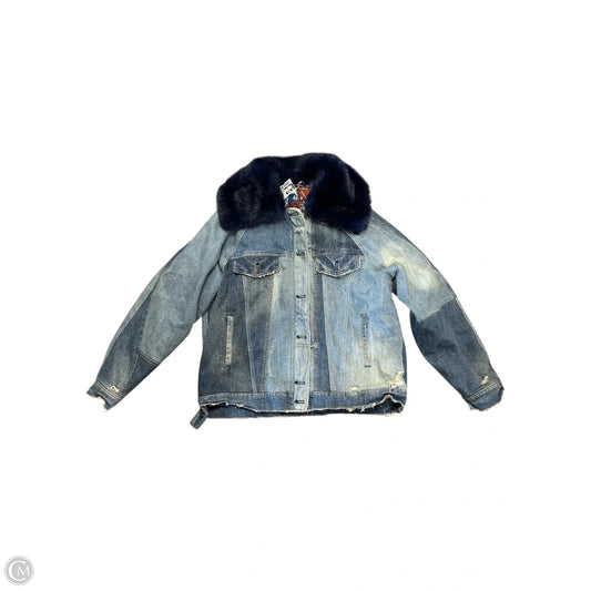 Jacket Denim By Free People In Blue Denim, Size: Xs