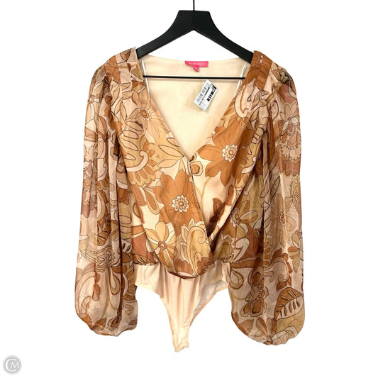 Bodysuit By Flying Tomato In Floral Print, Size: S