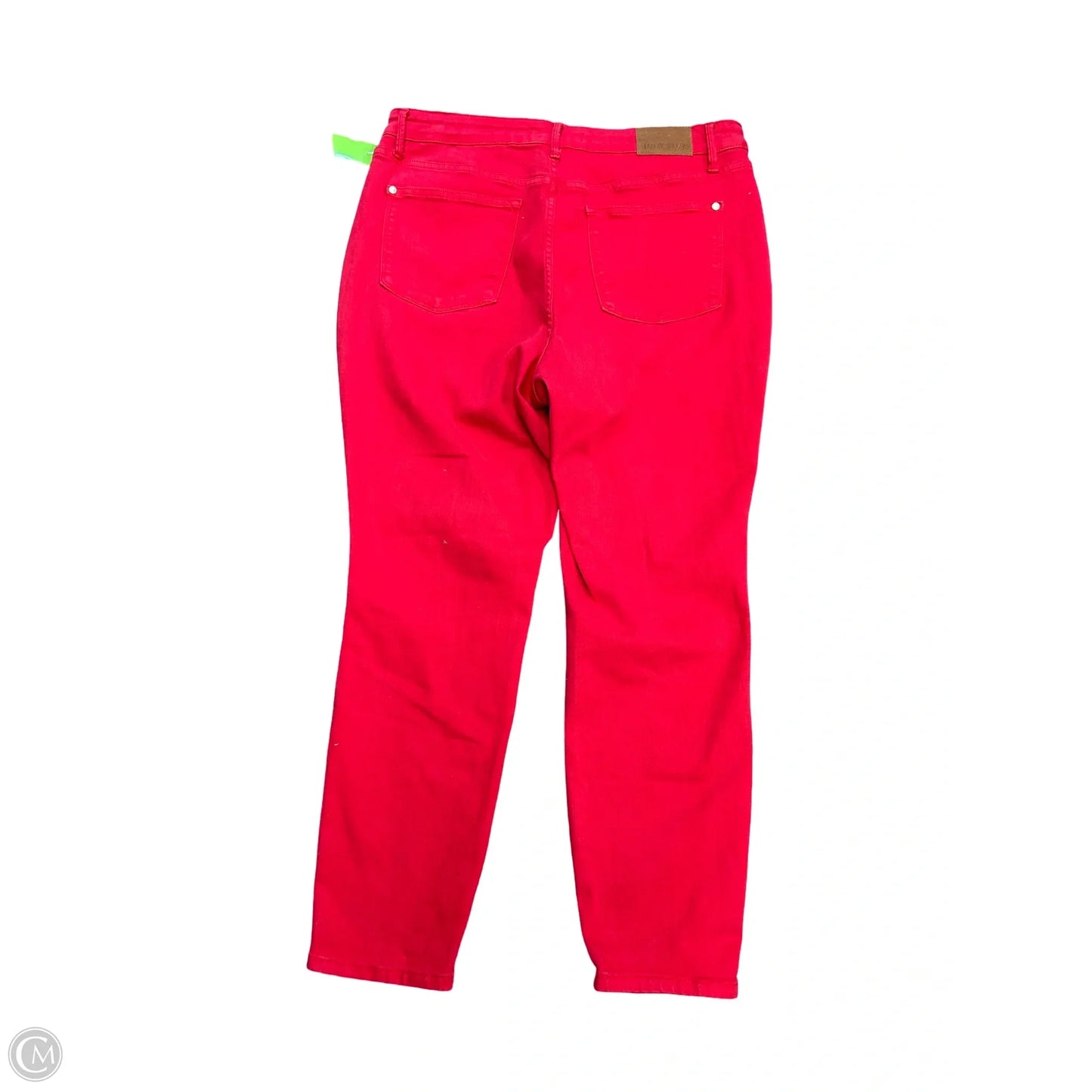Jeans Boyfriend By Judy Blue In Red Denim, Size: 16