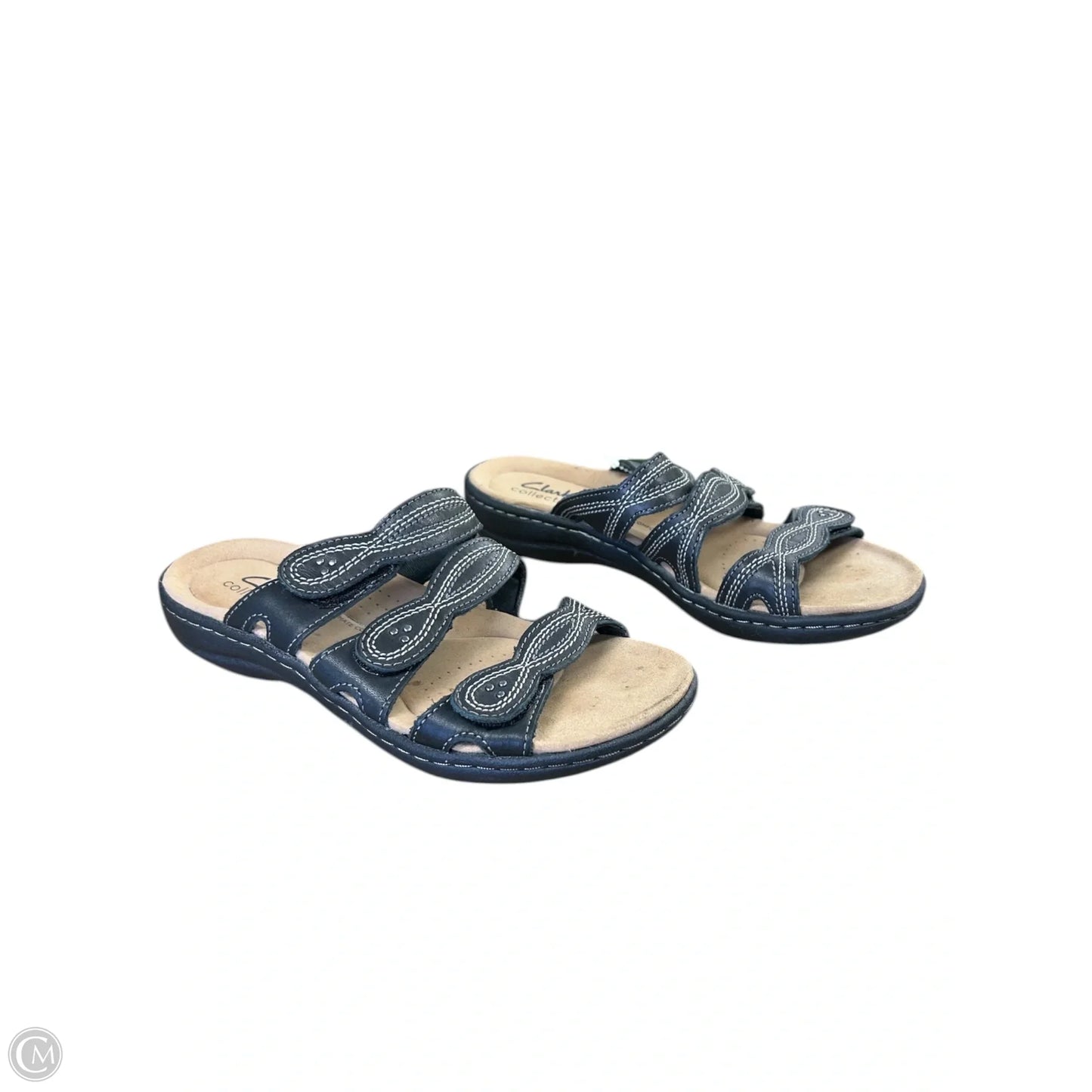 Sandals Flats By Clarks In Black, Size: 6