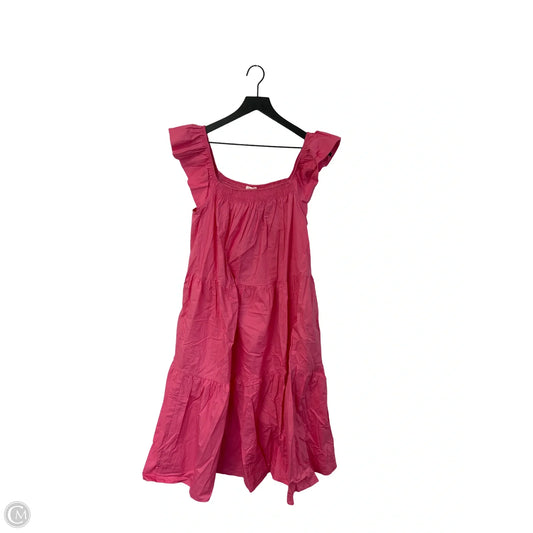Dress Casual Midi By Oddi In Pink, Size: L