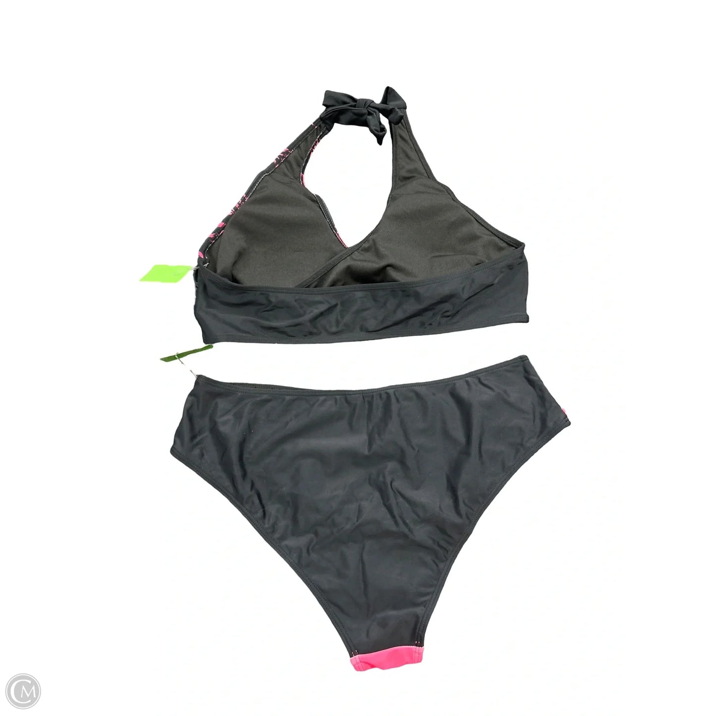 Swimsuit 2pc By Cmf In Black & Pink, Size: Xl