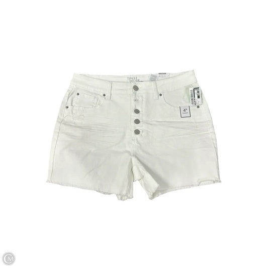 Shorts By Time And Tru In White Denim, Size: 12