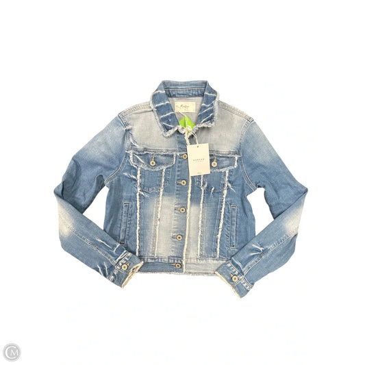 Jacket Denim By Kancan In Blue Denim, Size: M