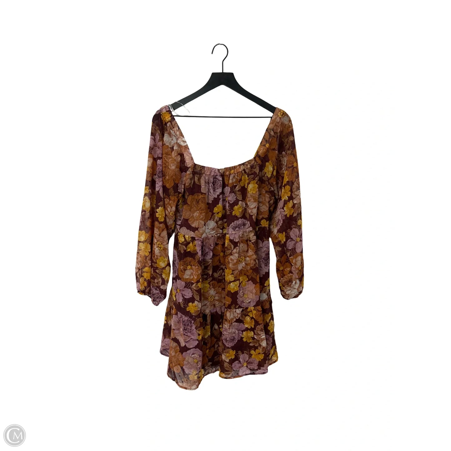 Dress Casual Short By En Creme In Floral Print, Size: L