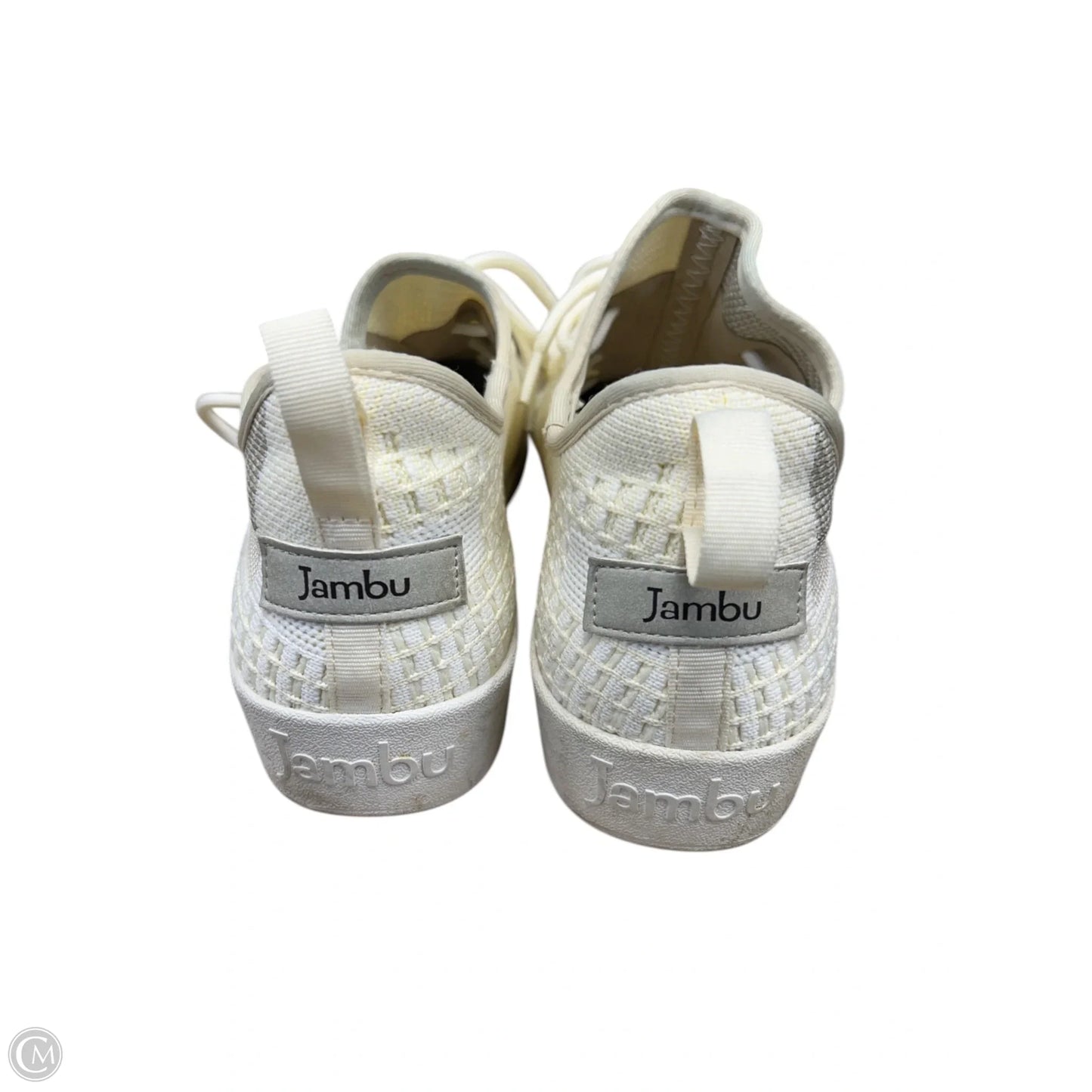 Shoes Sneakers By Jambu In Grey & Yellow, Size: 7.5