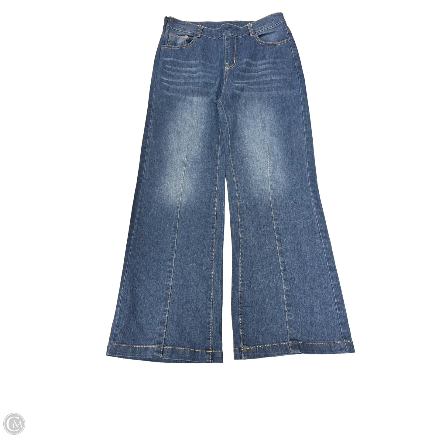 Jeans Wide Leg By Cmf In Blue Denim, Size: M