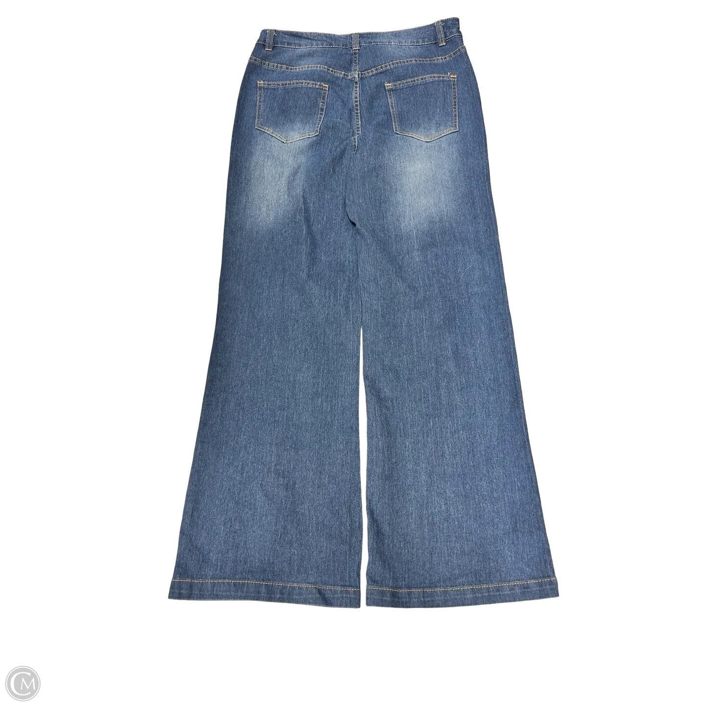 Jeans Wide Leg By Cmf In Blue Denim, Size: M