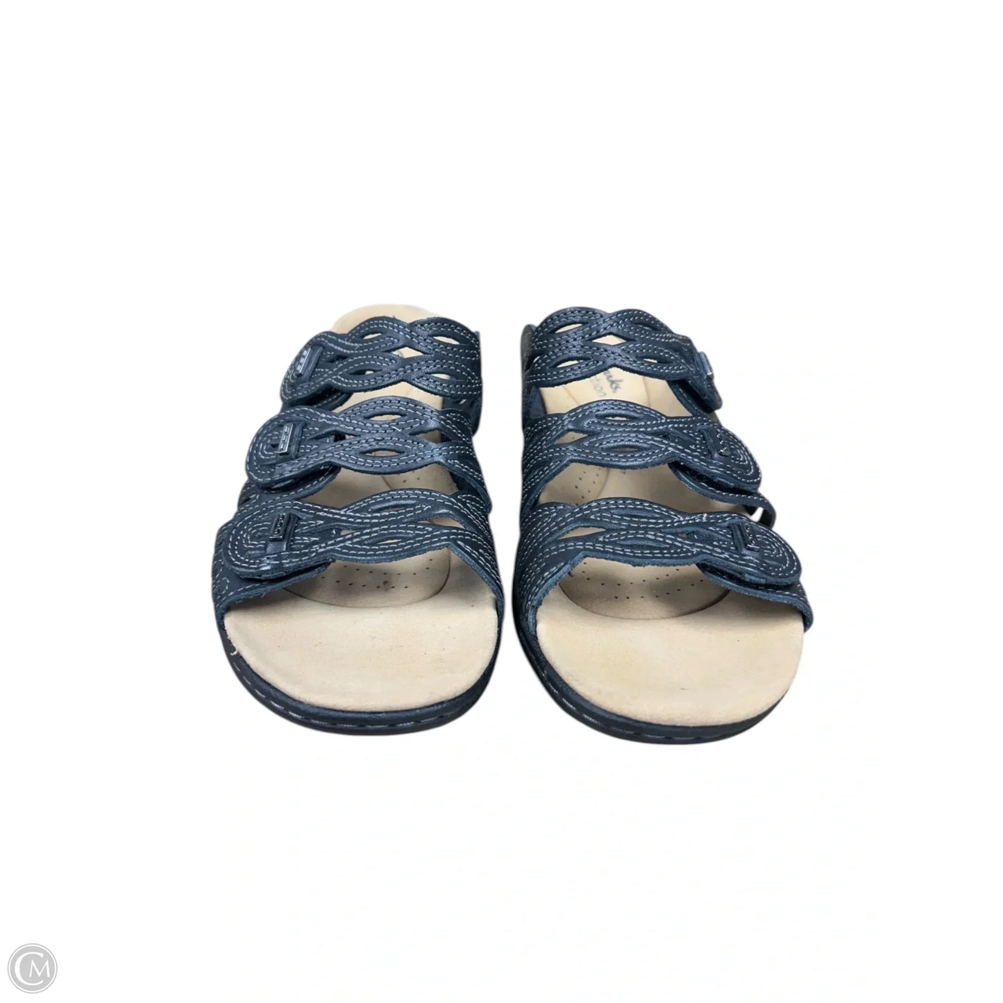 Sandals Flats By Clarks In Black, Size: 8.5