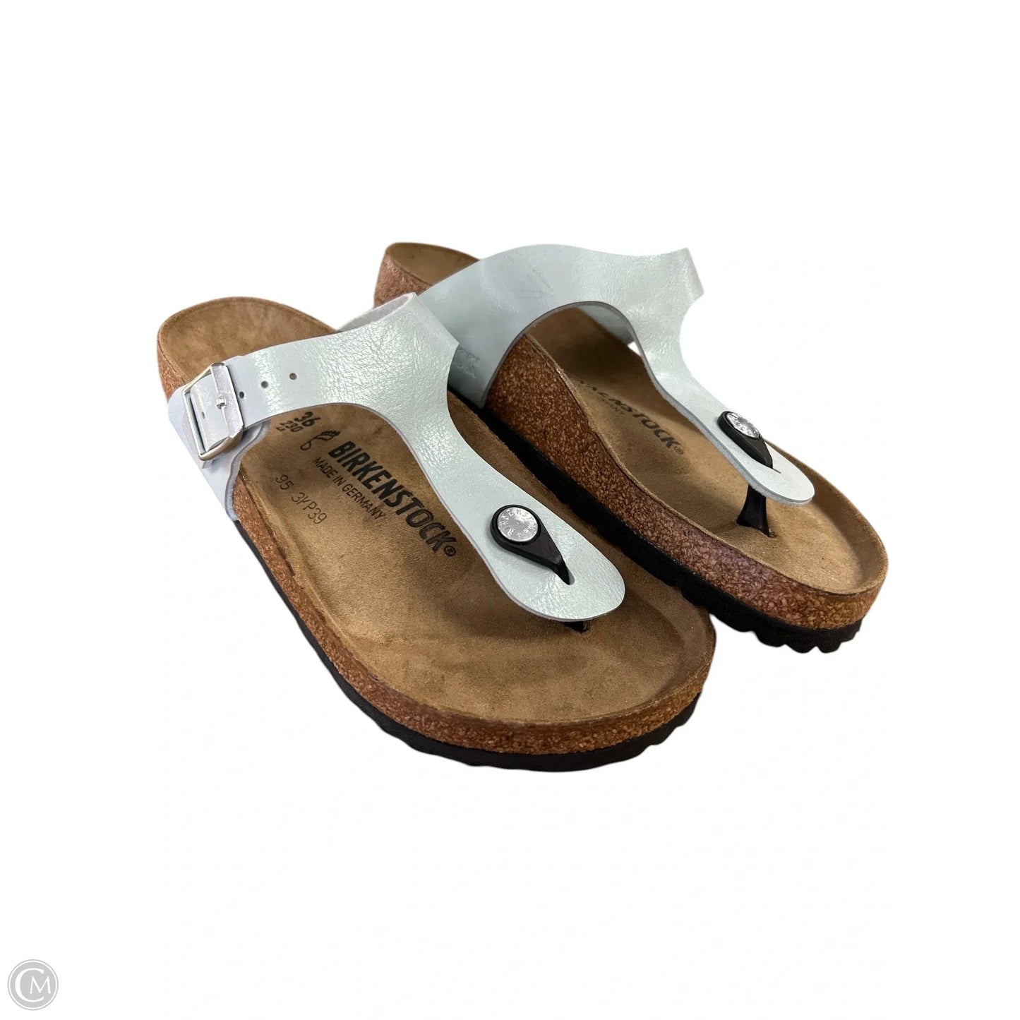Sandals Flats By Birkenstock In Blue, Size: 5