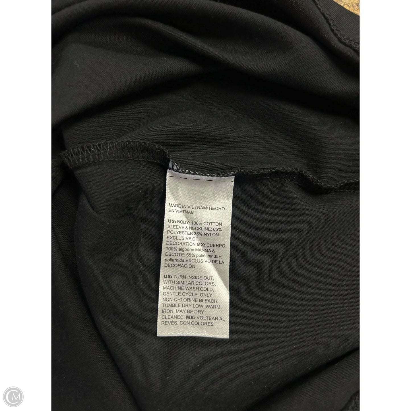 Top Short Sleeve By Chicos In Black, Size: S