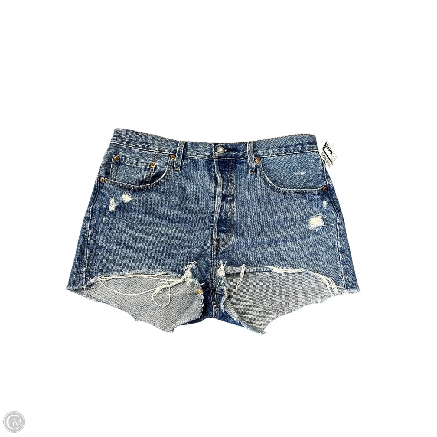 Shorts By Levis In Blue Denim, Size: 14