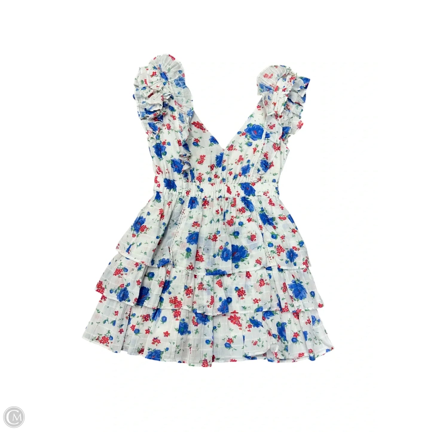 Dress Casual Short By Loveshackfancy In Floral Print, Size: Xs