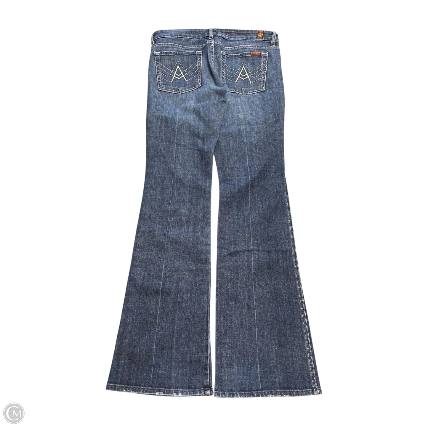 Jeans Boot Cut By 7 For All Mankind In Blue Denim, Size: 12