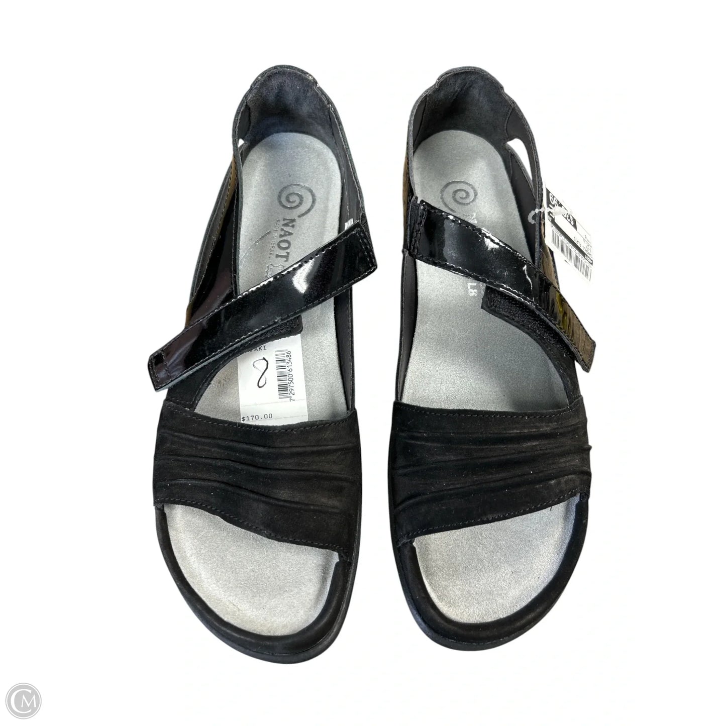 Sandals Flats By Naot In Black, Size: 8