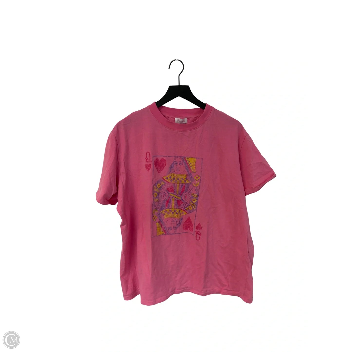 Top Short Sleeve By Pink Lily In Pink, Size: Xl