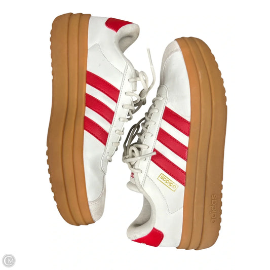 Shoes Sneakers Platform By Adidas In Red & White, Size: 8