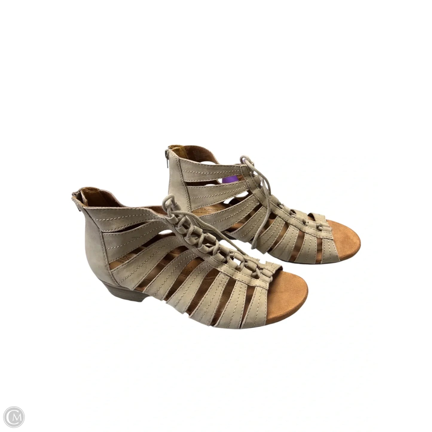 Sandals Flats By Rockport In Tan, Size: 8.5