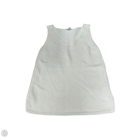 Vest Sweater By Tribal In Ivory, Size: Xs