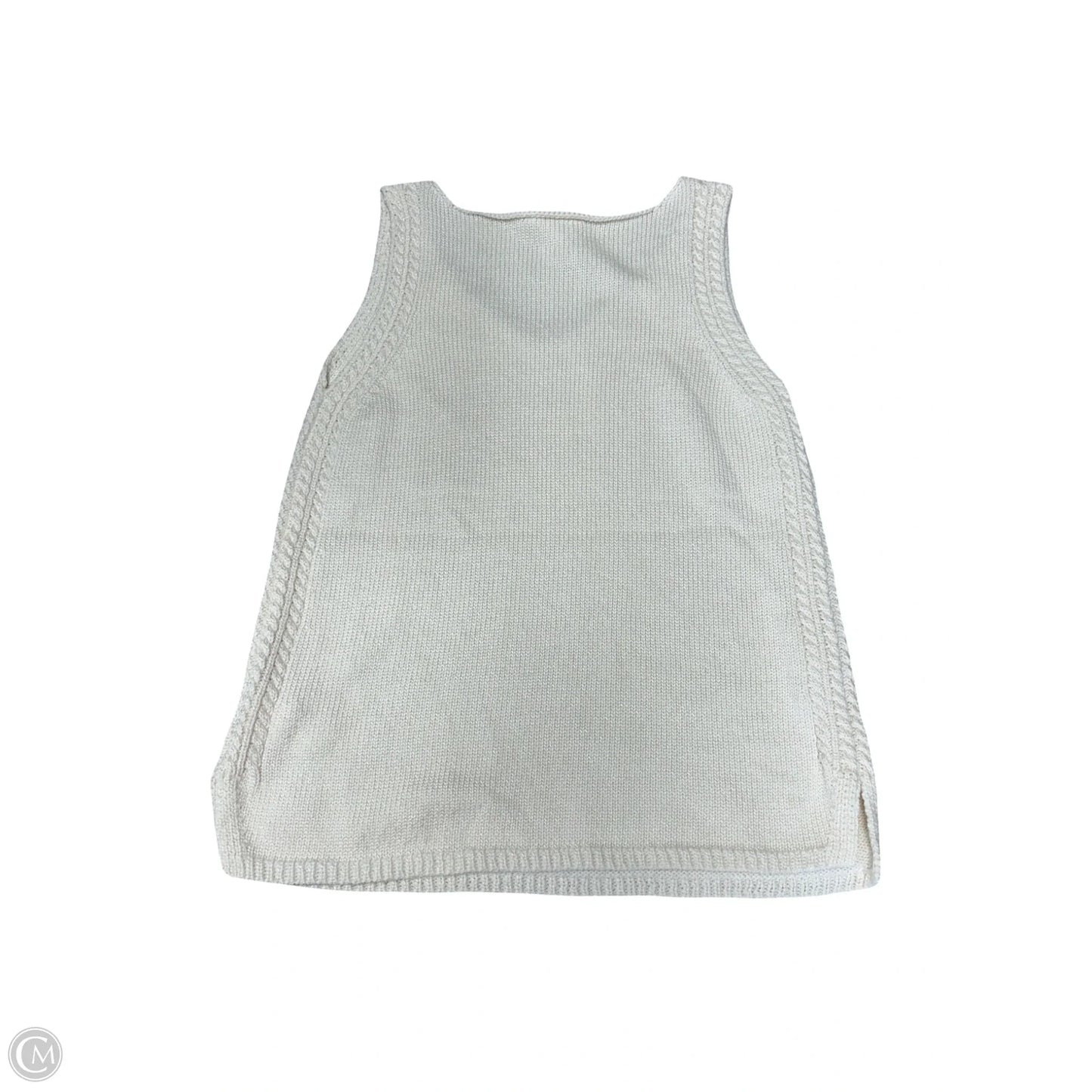 Vest Sweater By Tribal In Ivory, Size: Xs