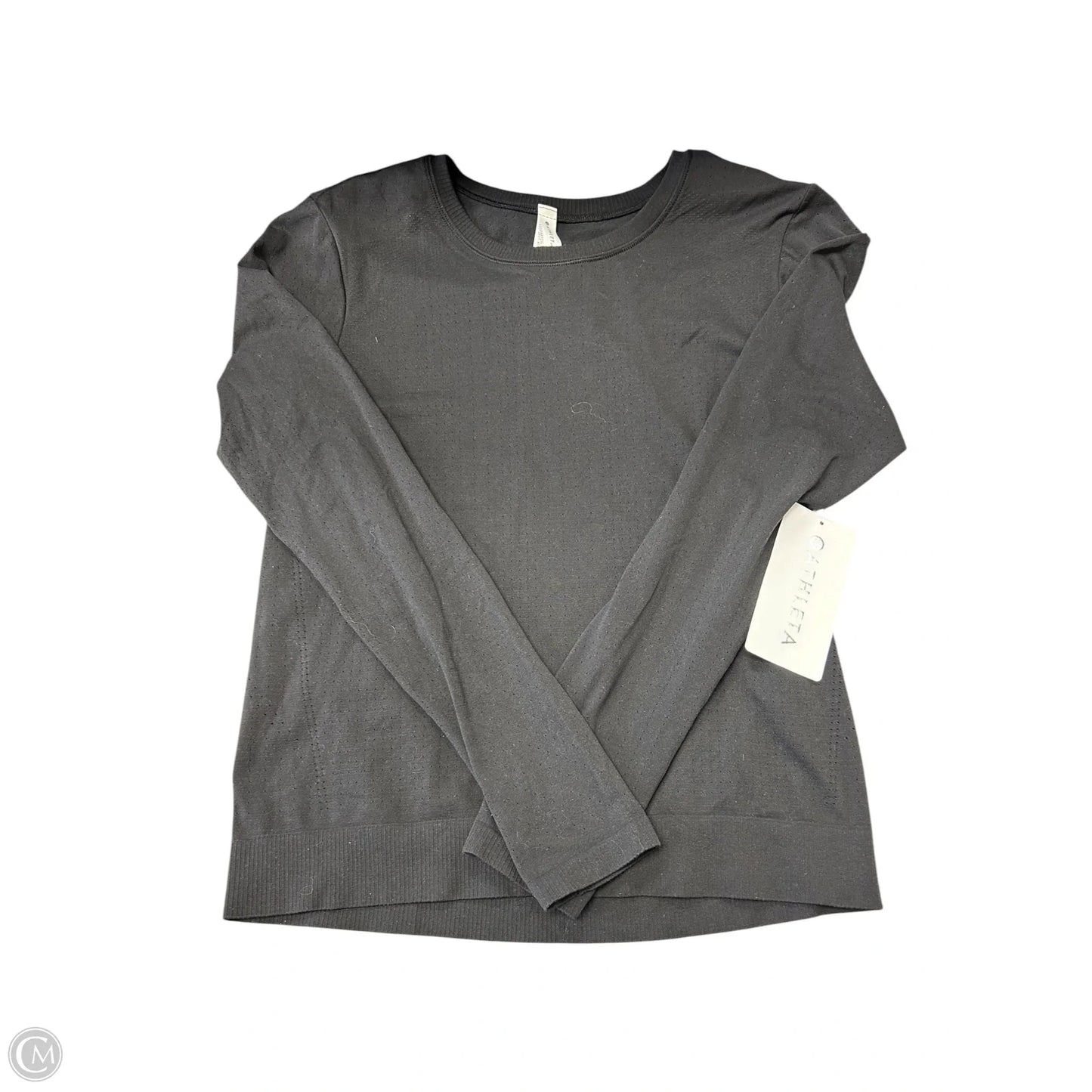 Athletic Top Long Sleeve Crewneck By Athleta In Black, Size: S