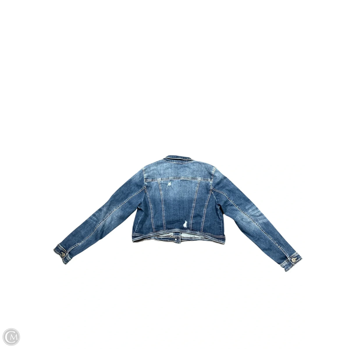 Jacket Denim By Charlie B In Blue Denim, Size: L