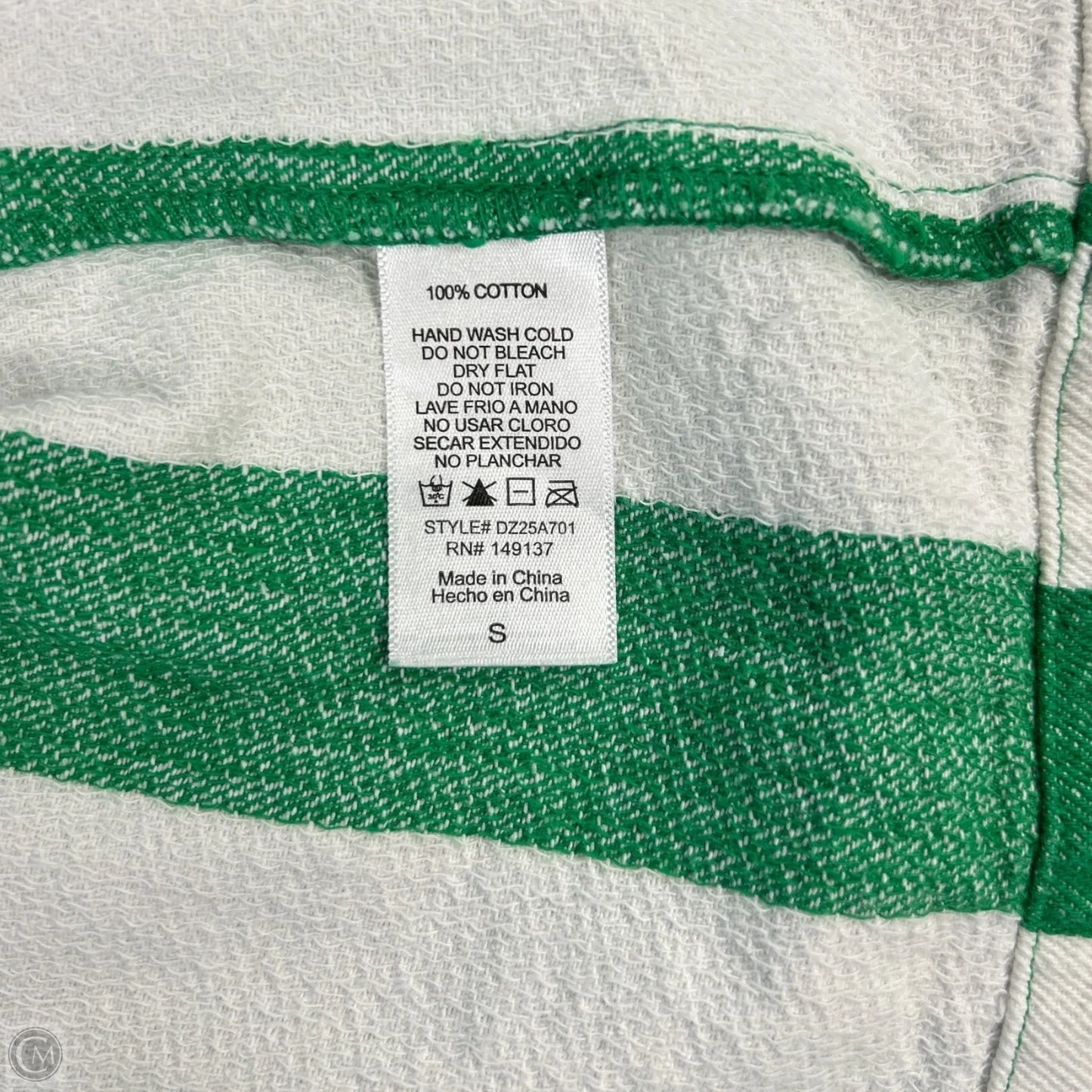 Skirt Maxi By Double Zero In Green & White, Size: S
