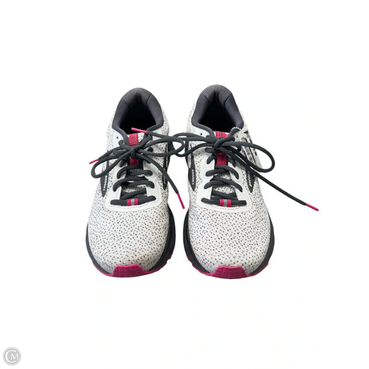 Shoes Athletic By Brooks In Grey & Pink, Size: 9