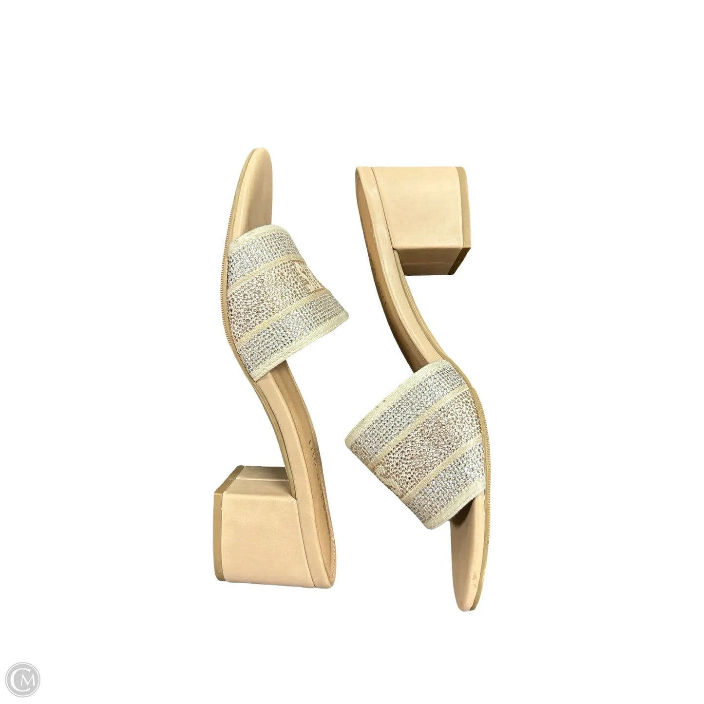 Sandals Heels Block By Madden Girl In Cream, Size: 9