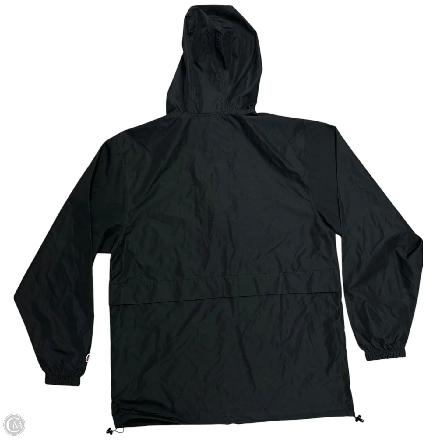 Jacket Windbreaker By Champion In Black, Size: M
