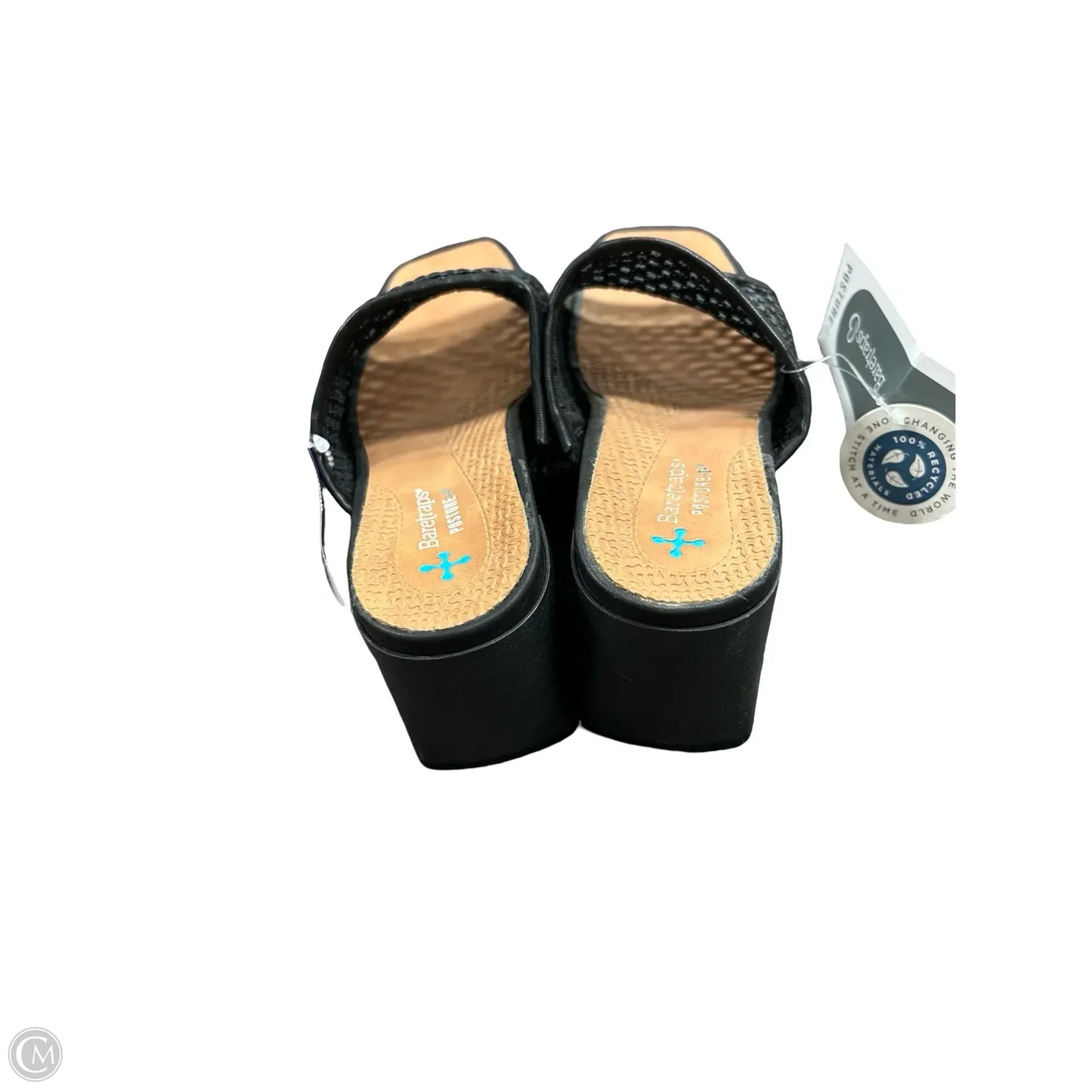 Sandals Heels Block By Bare Traps In Black, Size: 7.5