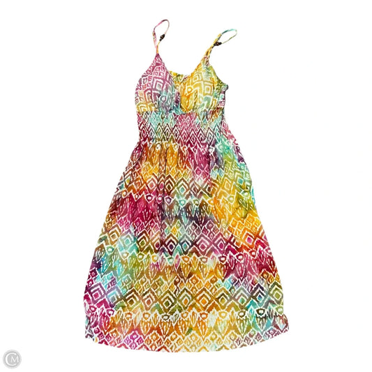 Dress Casual Midi By Cmc In Multi-colored, Size: Xl