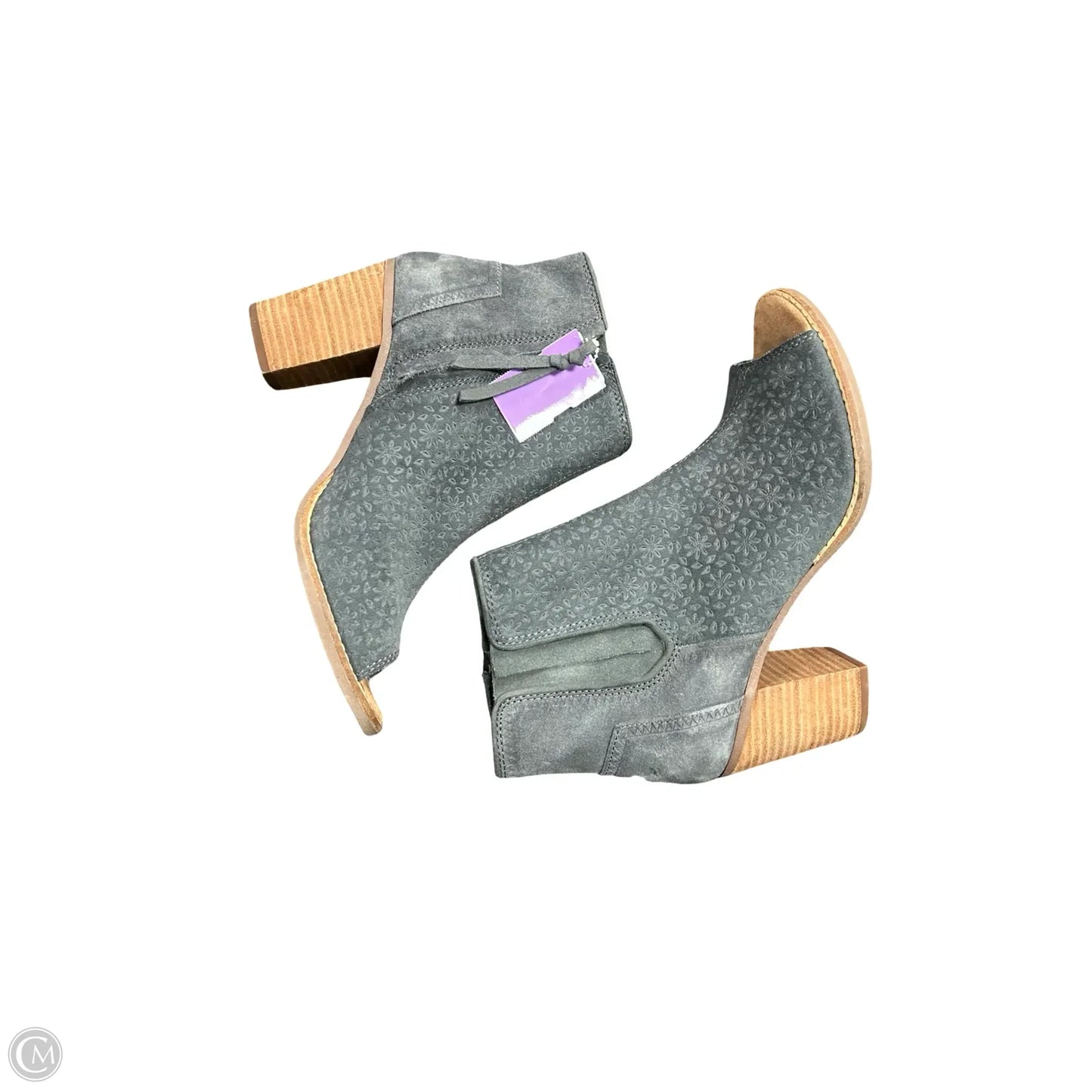 Sandals Heels Block By Toms In Grey, Size: 8.5