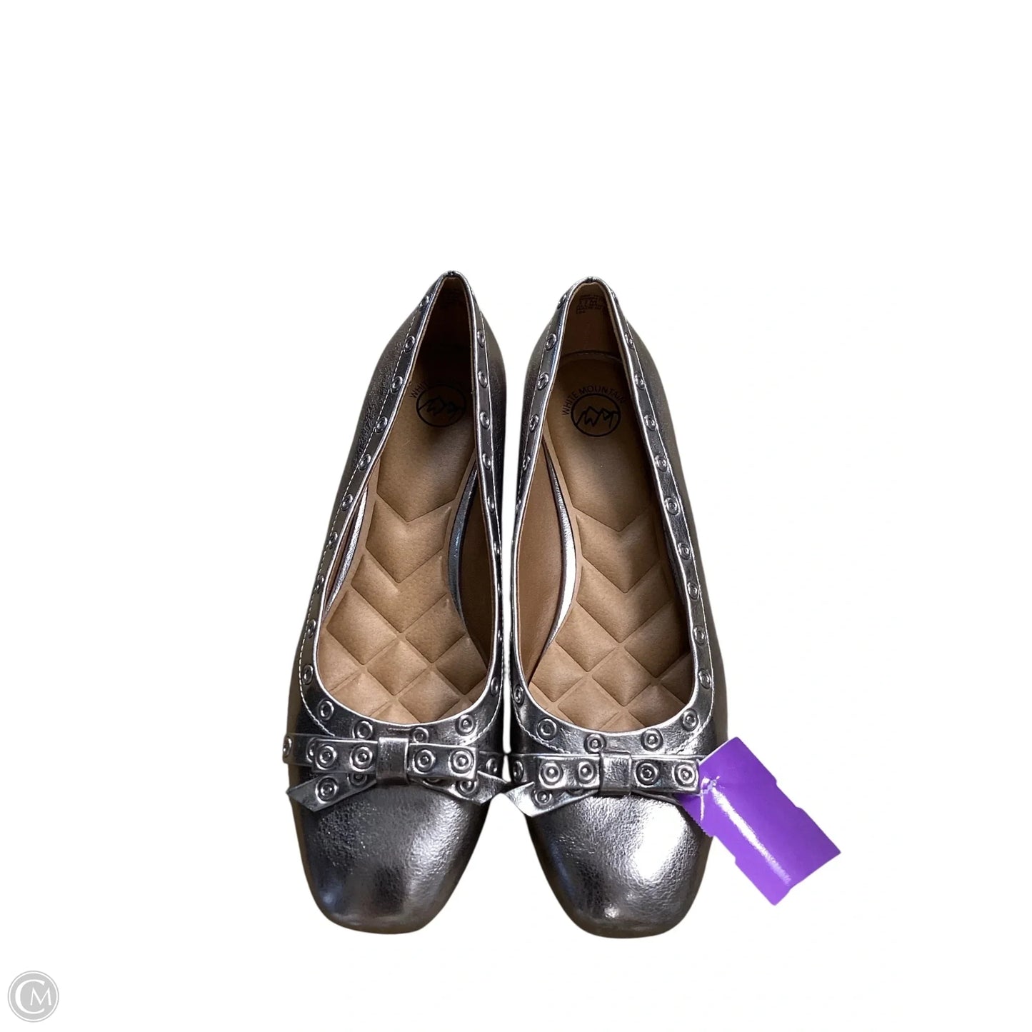 Shoes Flats By White Mountain In Silver, Size: 11