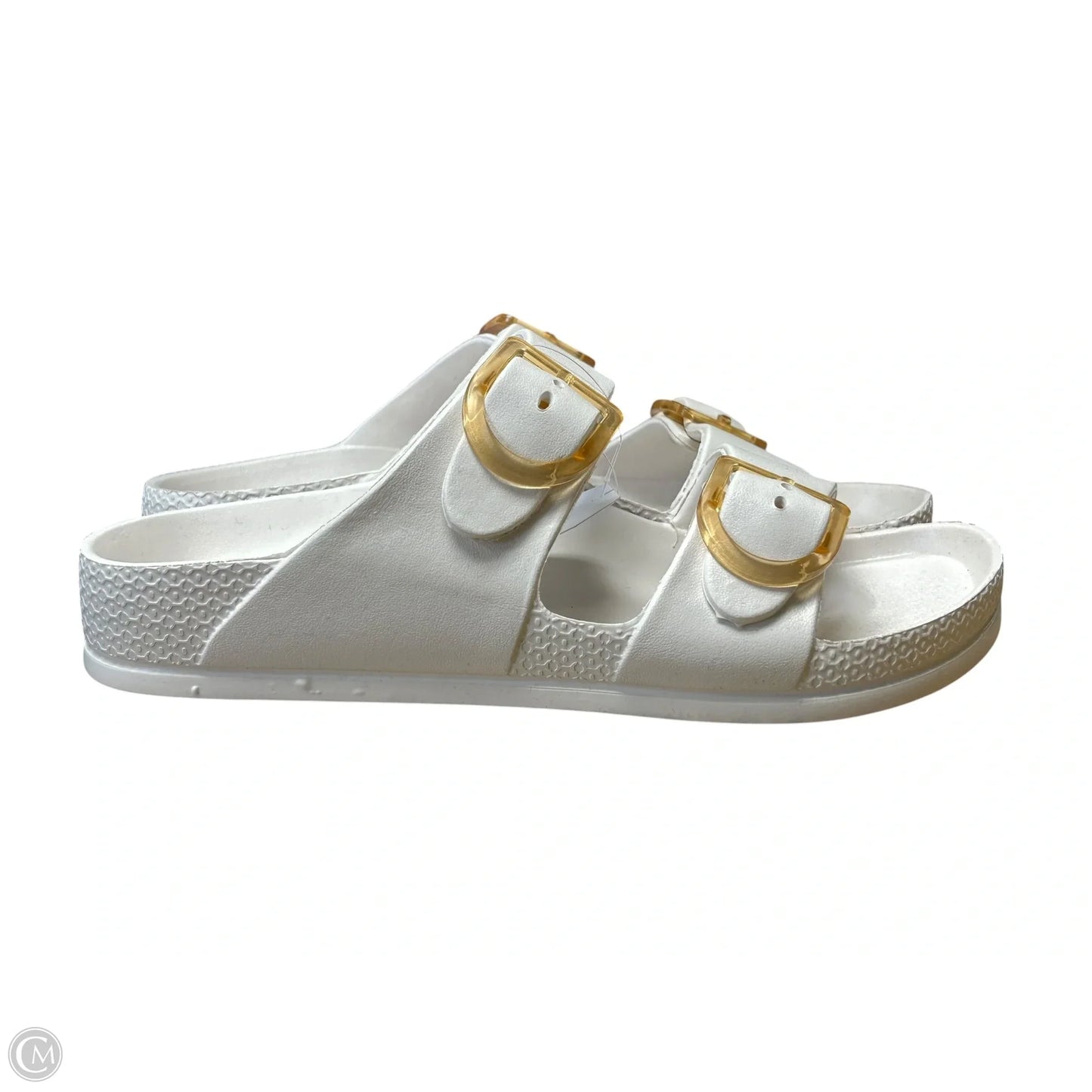 Sandals Flats By Time And Tru In Cream, Size: 8