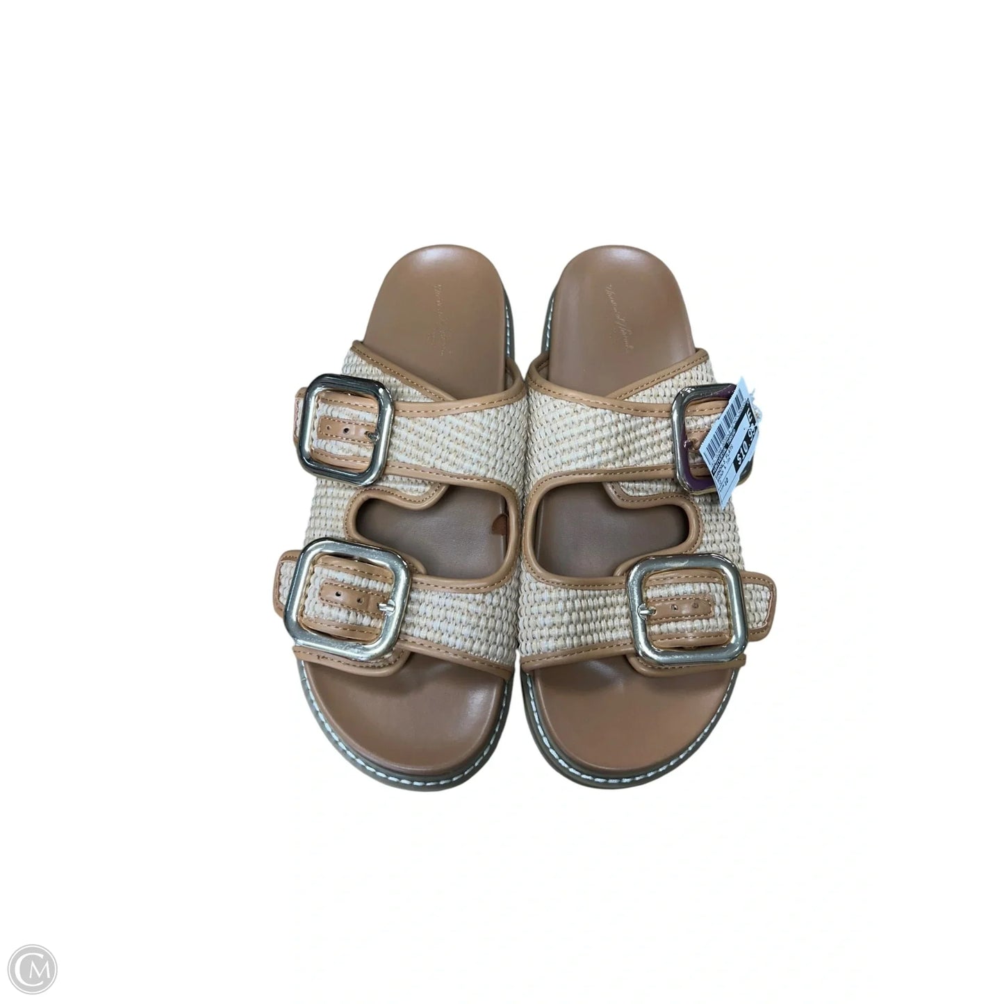 Sandals Flats By Universal Thread In Brown & Tan, Size: 10