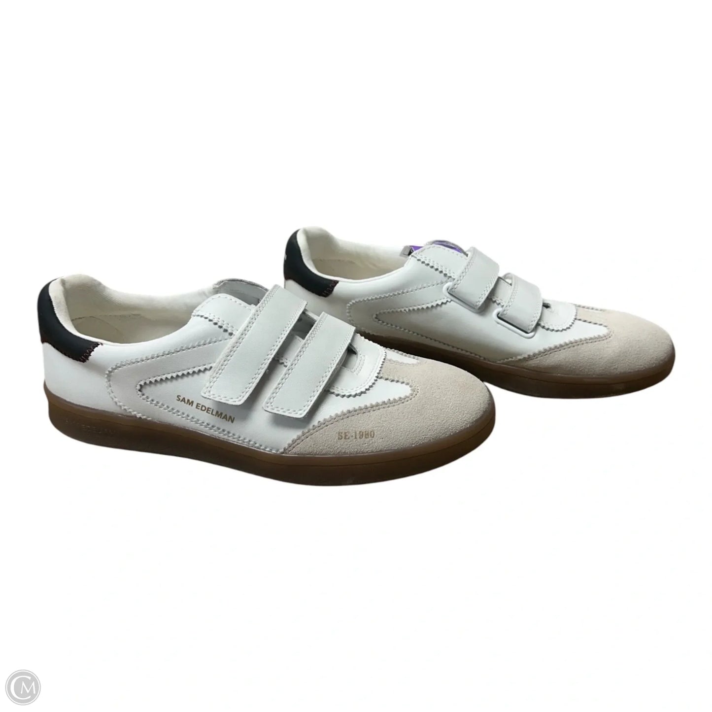 Shoes Sneakers By Sam Edelman In Tan & White, Size: 8.5