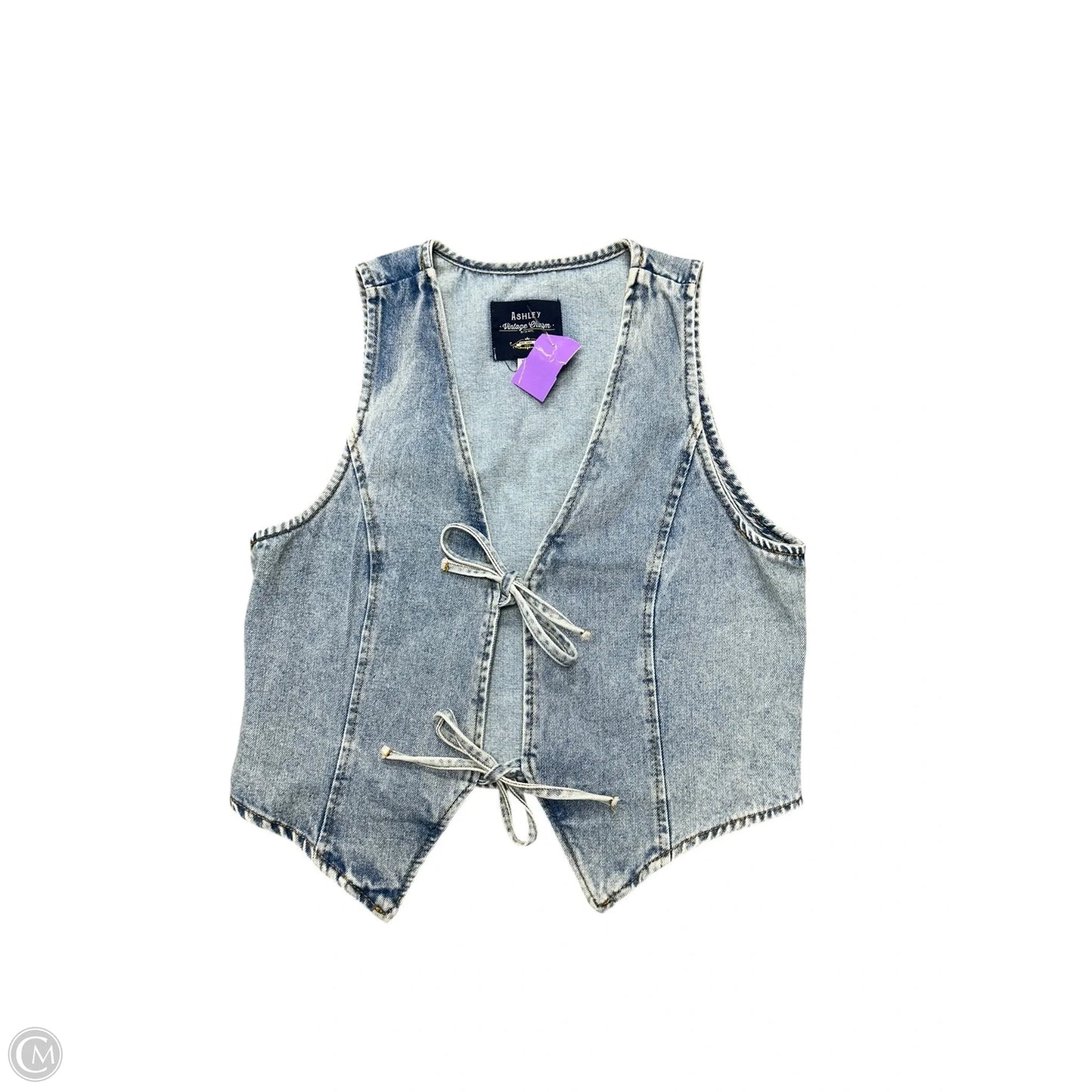 Vest Other By Ashley In Blue Denim, Size: L