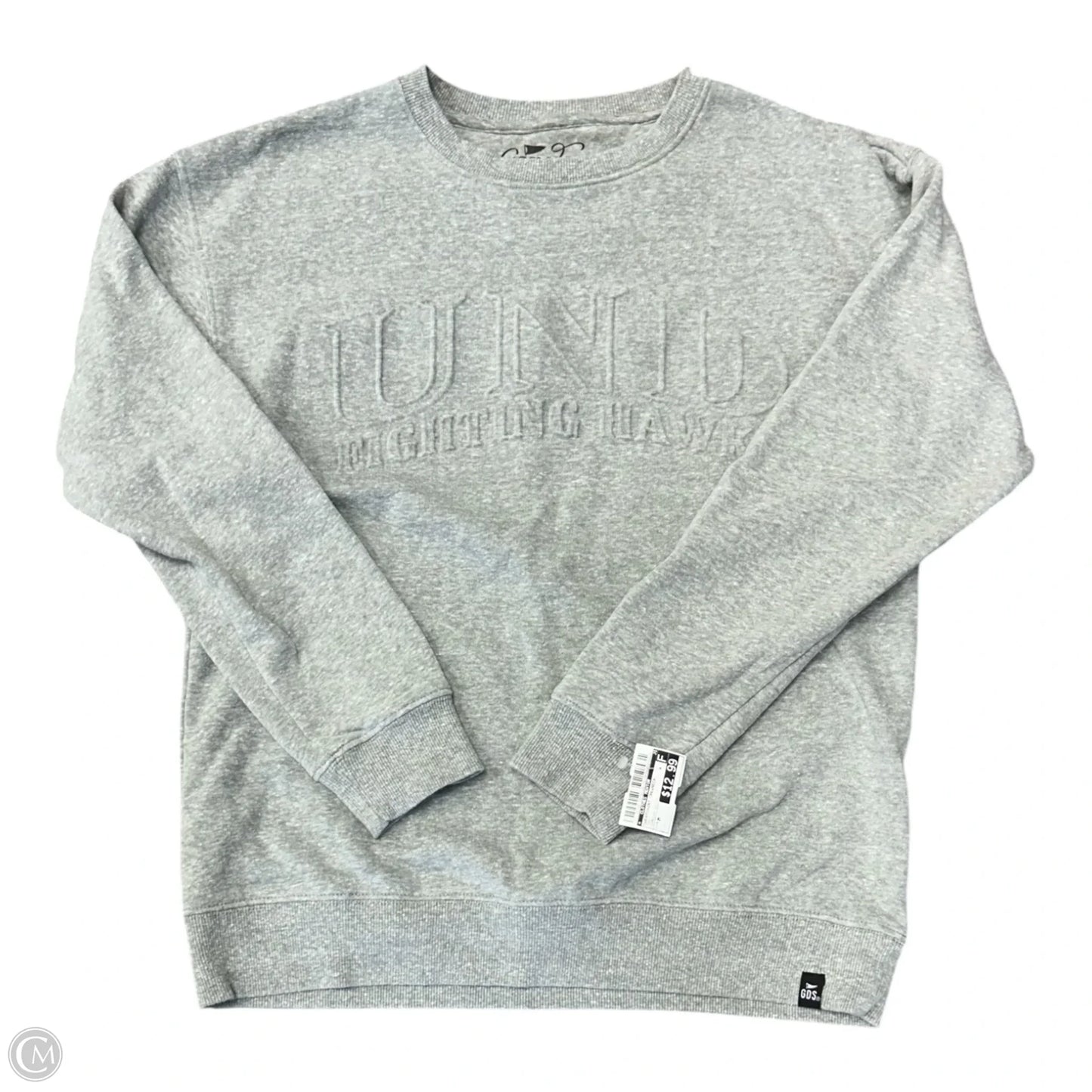 Sweatshirt Crewneck By Clothes Mentor In Grey, Size: M
