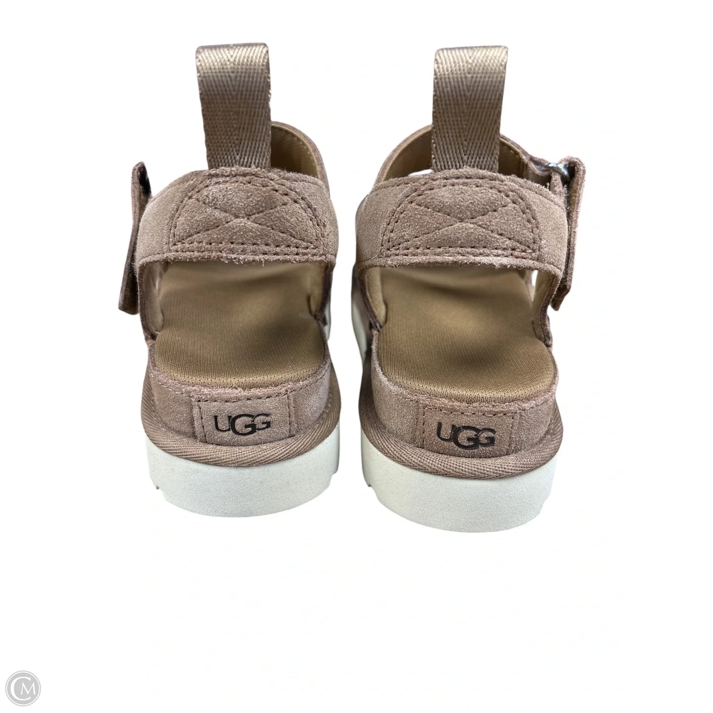 Sandals Designer By Ugg In Brown, Size: 10