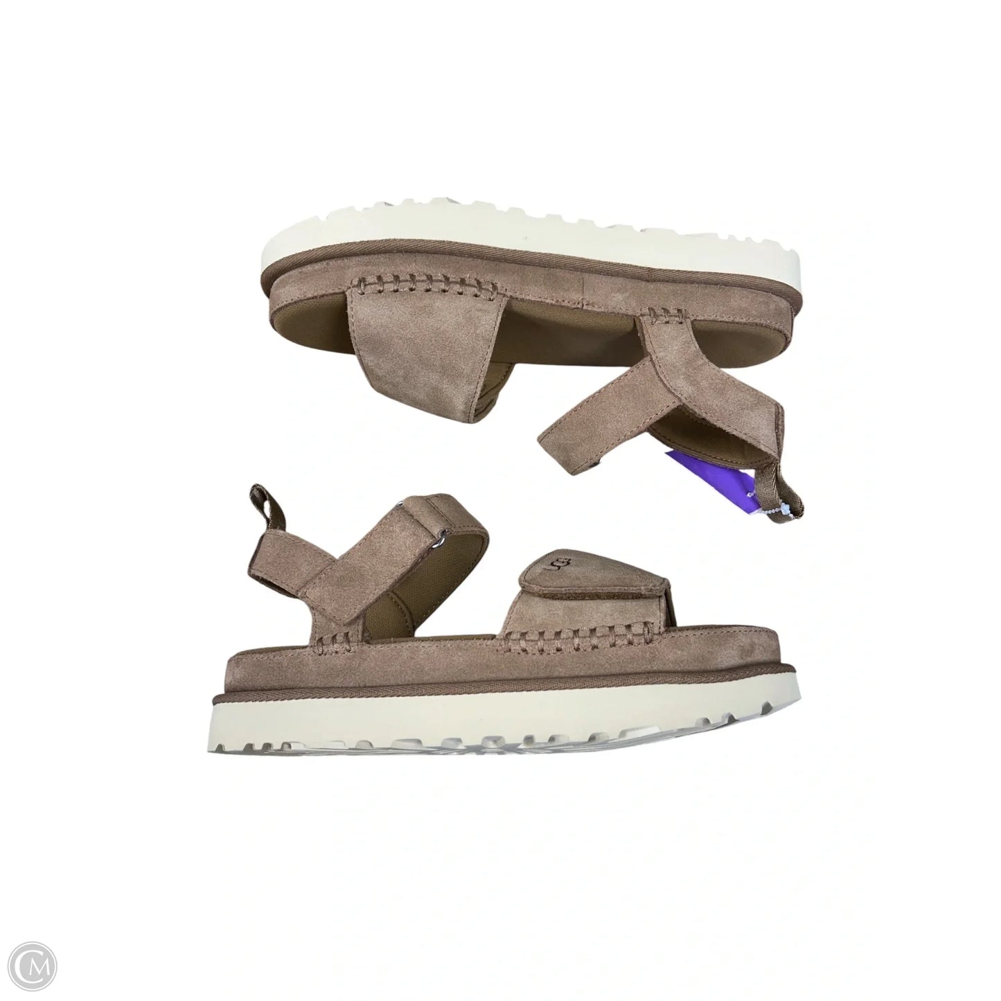 Sandals Designer By Ugg In Brown, Size: 10